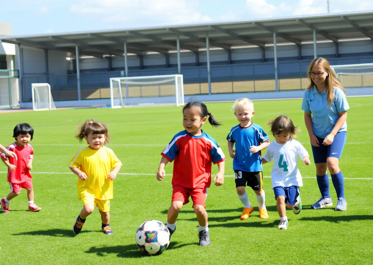 子どもたちのサッカー風景